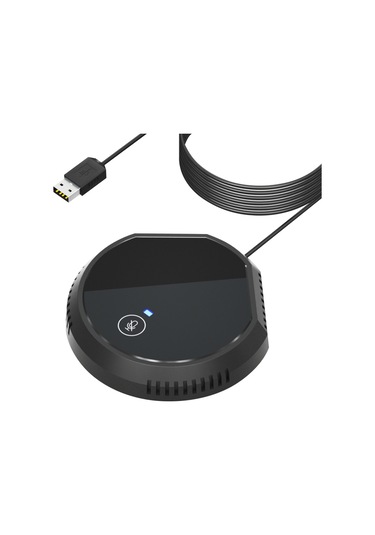 Mufunye Masaüstü Usb Konferans Mikrofonu 360 Çok Yönlü Kondansatör Tak Ve Çalıştır Pc Bilgisayar Mikrofonu