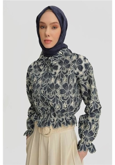 Armine Brode Ceket 25y5901 Lacivert Lacivert