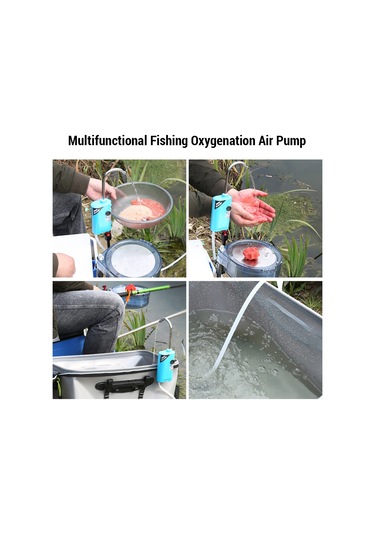 Qingmipy Otomatik Su Alma Balık Tutma Pompa, 1 Ton Su Daşıma Kapasitesi, 6 Saat Oksijenasyon, 36 Saat Aydınlatma, Mavi/beyaz/sarı/yeşil Seçenekli Mavi