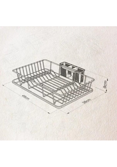 Geseus Home Tek Katlı Tabaklık Bulaşıklık Krom Kb003k Krom