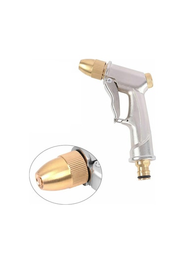 Samdoo Alaşımlı Bahçe Ve Araç Yıkama Püskürtme Nozulu, 3/4" Hızlı Bağlantı İle Su Ayarlı