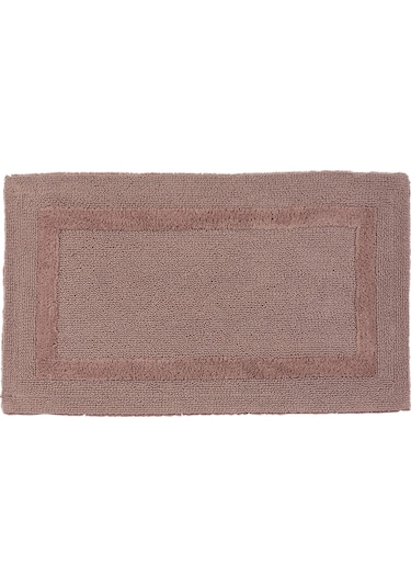Reversible Banyo Paspası, %100 Mısırlı Pamuk Açık Kahverengi
