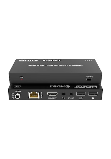 Woxcon Hdmı Ve Usb Kvm 18gbps Hdbaset 150 Metre Extender