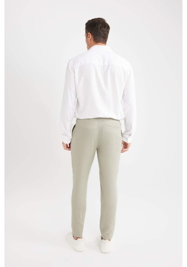 DeFacto Yazlık Jogger Keten Düz Paça Pantolon D7542AX25SPKH418 DeFacto Yazlık Jogger Keten Düz Paça Pantolon D7542AX25SPKH418