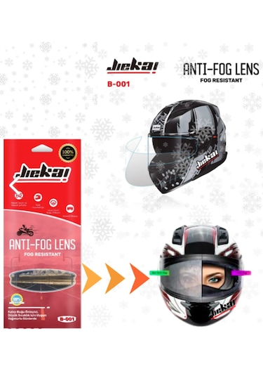 Jiekai Motorcu Kask Buhar Önleyici Film