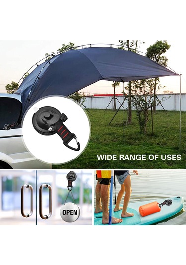 Padalink Kamp Ve Araç İçin 4'lü Kırmızı Plastik Pvc Süspansiyon Kanca - Düz Yüzeyler İçin, Havlu Oyuncak Asma