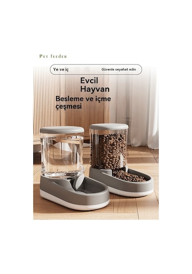 Pet Su Sebili Kedi Otomatik Çiftçi-mavi