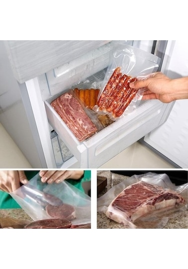 Tongxida 15x500cm Bosphorus Poşeti, Saklama Rulo, Gıda Paketleme İzgarası Pirinç Sones Vakum