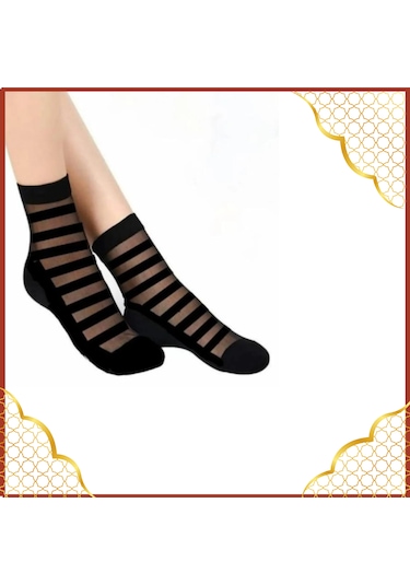 Miss Lana Kadın Desenli Tül Çorap 6'lı Paket Yeni Sezon ASORTİ