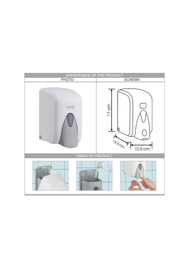 Vialli F5c Hazneli Köpük Sabun Dispenseri 500 Ml Krom