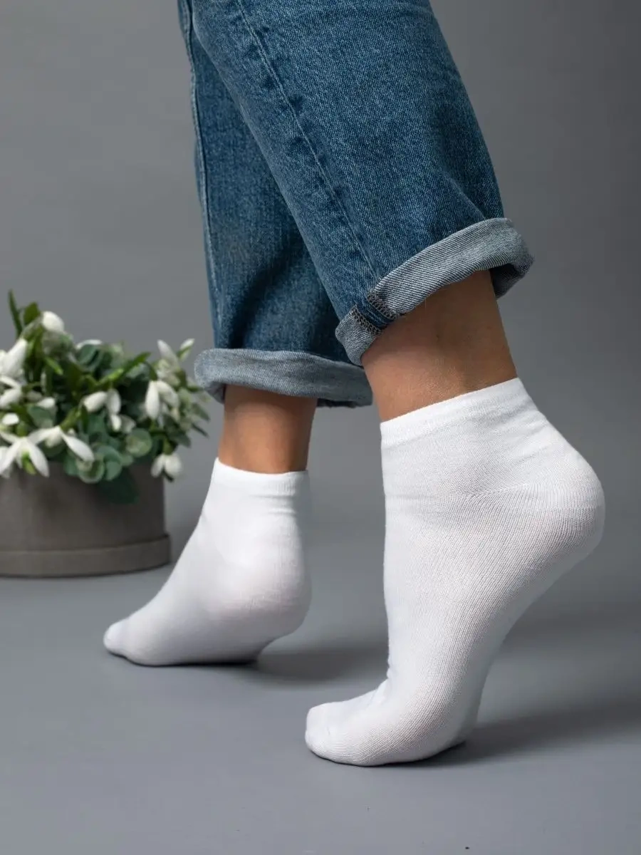 Wezege Çorap Seti Kısa Beyaz 12 Çift 96761645 Beyaz
