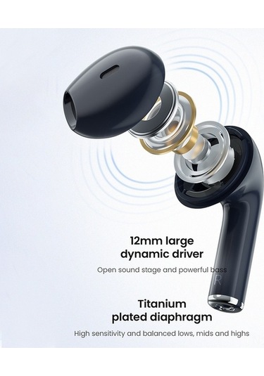 Fortunelane Haylou X1 2023 Bt 5.3 Kulaklıklar - 24 Saat Pil, Enc Mikrofon, Ipx4 Su Geçirmez, Dokunmatik Kontrol, Beyaz