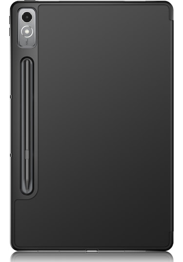 Butu Lenovo Uyumlu Tab P12 Tb371fc Üç Katlı Kılıf Düz Renk Akıllı Kılıf Pu Deri + Tpu Tablet Kılıfı