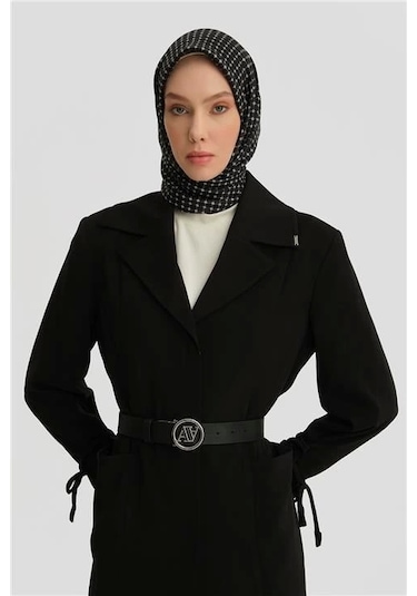 Armine Kordon Ve Çıtçıt Detaylı Takım 24k6902 Siyah Siyah