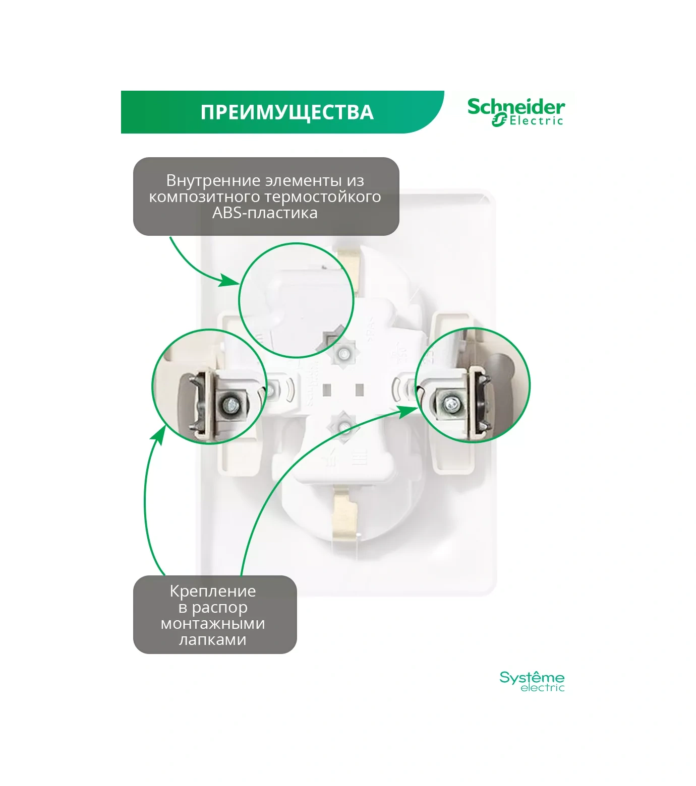 Systeme Electric Schneider Glossa Dahili Topraklamalı Çift Priz 41561502 Glossa