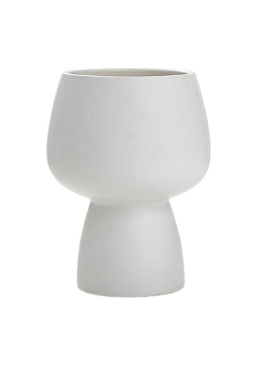 Suntek Magideal Modern Ekici Çiçek Vazo Beyaz