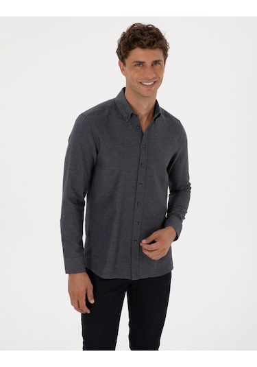 Pierre Cardin Erkek Lacivert Gömlek Desenli 50316768-vr033 Lacivert