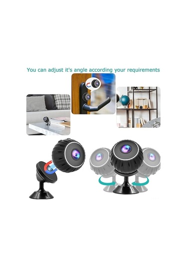 Flybuy Mini Wifi Kamera, Hareket Algılama Uyarı, Hd Gece Görüşü, İç Ve Dış Kullanım, Akıllı Ev Güvenliği Kamerası