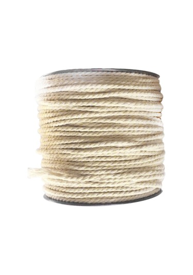 Suntek Twisted %100 Pamuk İp Ağartılmış Doğal Beyaz