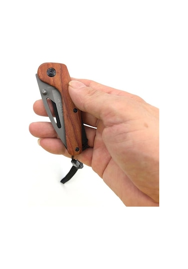 Kişiye Özel Buck Model İpli Cep Çakı Çok Renkli