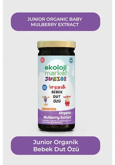 Organik Bebek Dut Özü 290 Gr 3 Lü Paket Organic Baby Mulberry Extract 290 Gr 3 Pack 290 G