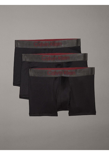 Calvin Klein Erkek Siyah Boxer Trunk 3pk-7667 Siyah