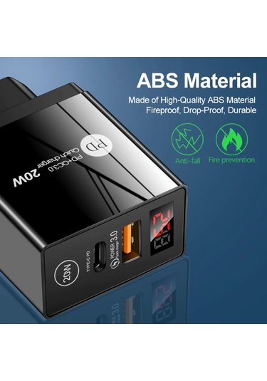 Zuidid 20W Pd + Usb Hızlı Şarj Led Göstergeli