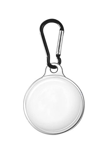 Microsonic Apple Uyumlu AirTag Kılıf, Transparent Clear Soft