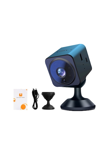 Akıllı Hd Kablosuz Ev Kamerası 600mah Kızılötesi Gece Görüşü Sesli İnterkom Kablosuz Bağlantı Kart Kaydı