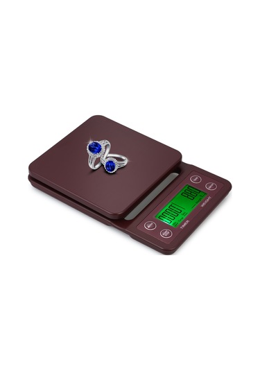 5kg/0.5g Kahve Damlama Ölçeği Büyük Net Lcd Ekranlı Hassas Elektrikli Mutfak Ölçeği Zamanlayıcı