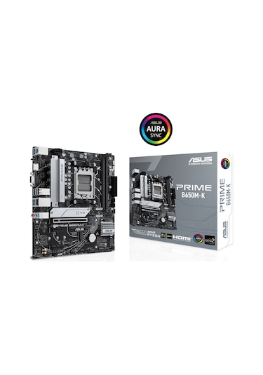 Asus Prime B650M-K AMD B650 6400 MHz (OC) DDR5 Soket AM5 mATX Anakart