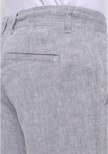 Colins Regular Fit Orta Bel Uzun Paça Erkek Keten Karışımlı Gri Pantolon Cl1074563 Q1.v2 Gra Gri