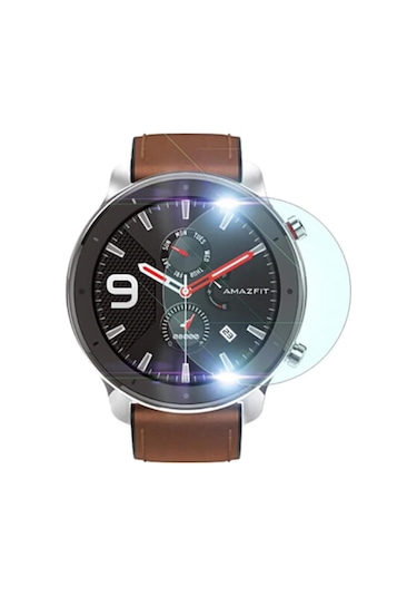 Amazfit Gtr 42Mm Tempered Cam Ekran Koruyucu (450575156)-Şeffaf
