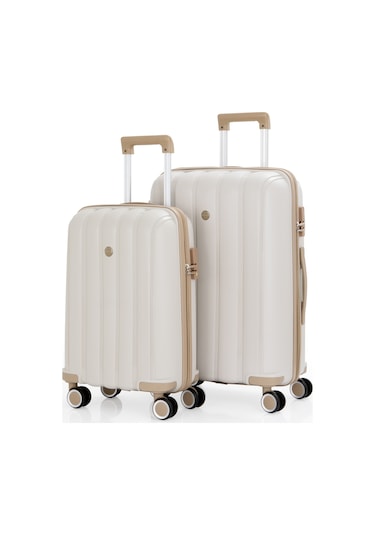 Mçs Polipropilen 2li Valiz Seti Orta & Kabin V305 S21yy1000076-set 00421 2'li Set Çok Renkli