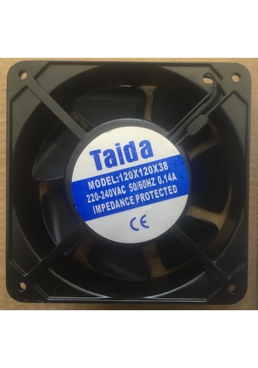 220V Metal 120X120X38 Kare Fan