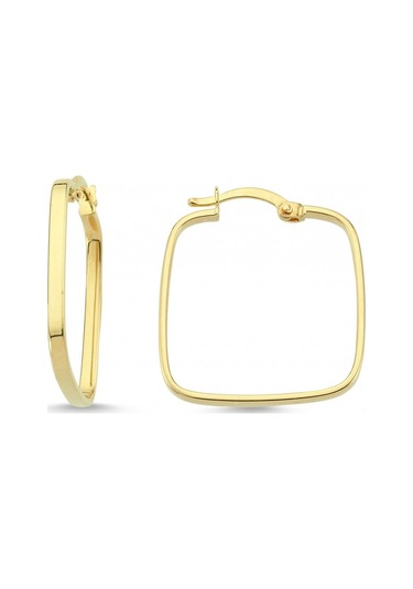 14 Ayar Kare Altın Küpe