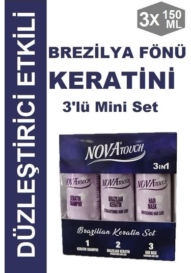 Nova Brezilya Fönü Keratini Mini 3'lü Set 3 x 150 ML