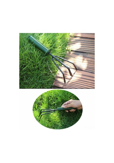 Symbee 4'lü Dayanıklı Bahçe Aleti Seti: Kova, Tırpan, Çalıştırıcı - Kauçuk Saplı, Kaymazsız, Anti-rus, El Yorgunluğunu Azaltır