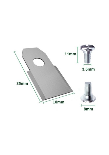 Dancemonkey Yedek Paslanmaz Çelik Biçme Bıçakları, Husqvarna Gümüş 35x18mm 30 Uw, Adet