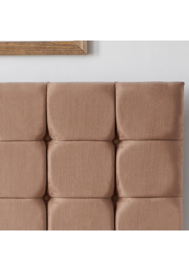 Nironyatak Rama Çift Kişilik Yatak Başlığı - 160 Cm Sütlü Kahve Kumaş Başlık