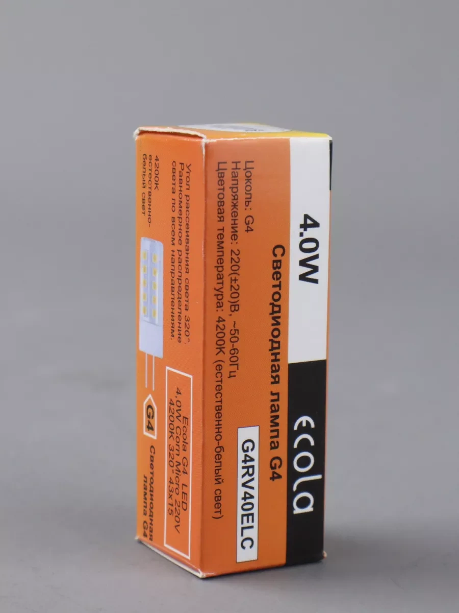 Ecola Led Ampuller G4 4w 220v Nötr Işık 4200k 5 Adet 266204342