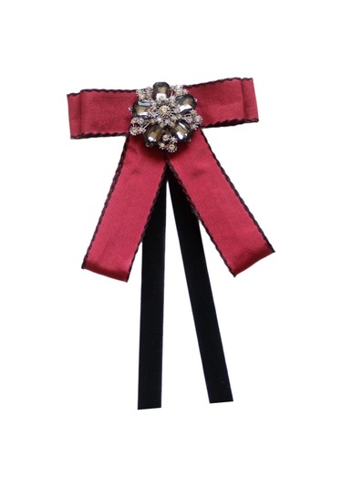 Homyl Takım Bluz Giyim Aksesuarları Için Kravat Bow Tie Kırmızı