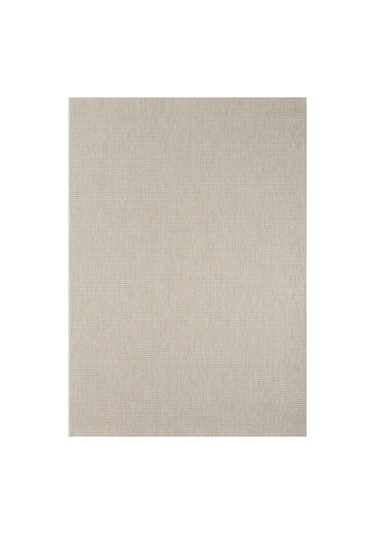 Düz Krem Jüt Görünümlü Modern Halı - L663krbo