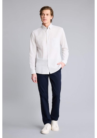 Defacto Düz Paça Pantolon D7349ax26spnv82 Lacivert-nv82