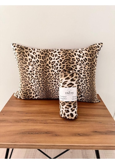 Üntaş Serenat Lastikli Çift Kişilik Çarşaf + Yastık Kılıfı Kahverengi 2 Adet Kahverengi