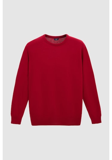 Ds Damat Regular Fit Bordo Düz Kazak 1hc060196016m B01