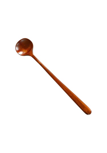 Ev Doğal Masif Ahşap Uzun Saplı Yulaf Lapası Tahta Kaşık Çorba Kepçeleri Çay Kaşıkları Sofra Takımı Diğer