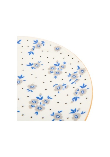 Tulu Porselen Robi Servis Tabağı - Renkli - 25 Cm Renkli