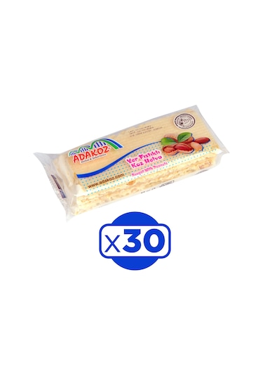 Adakoz Helva Yer Fıstıklı Koz Helva 30 x 55 G