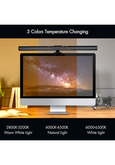 Neoglint D C5v 84led Monitör Ekran Işığına Duyarlı Siyah